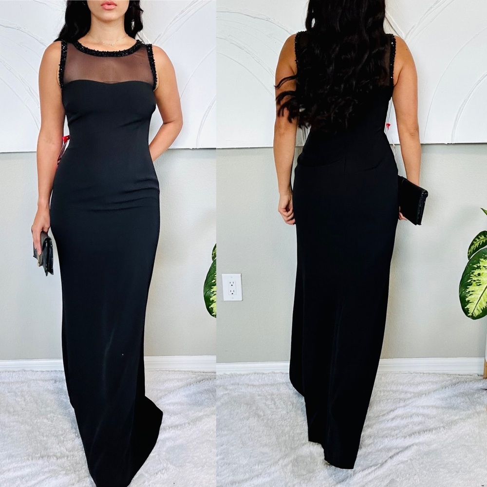 Karl Lagerfeld Paris Black Gown - Picture 4 of 13